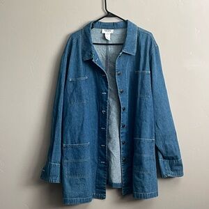 Women's Blue Denim Chore Jacket